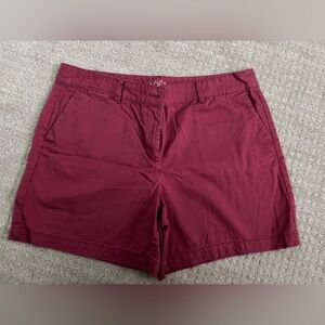 LOFT Women's cranberry Red Shorts